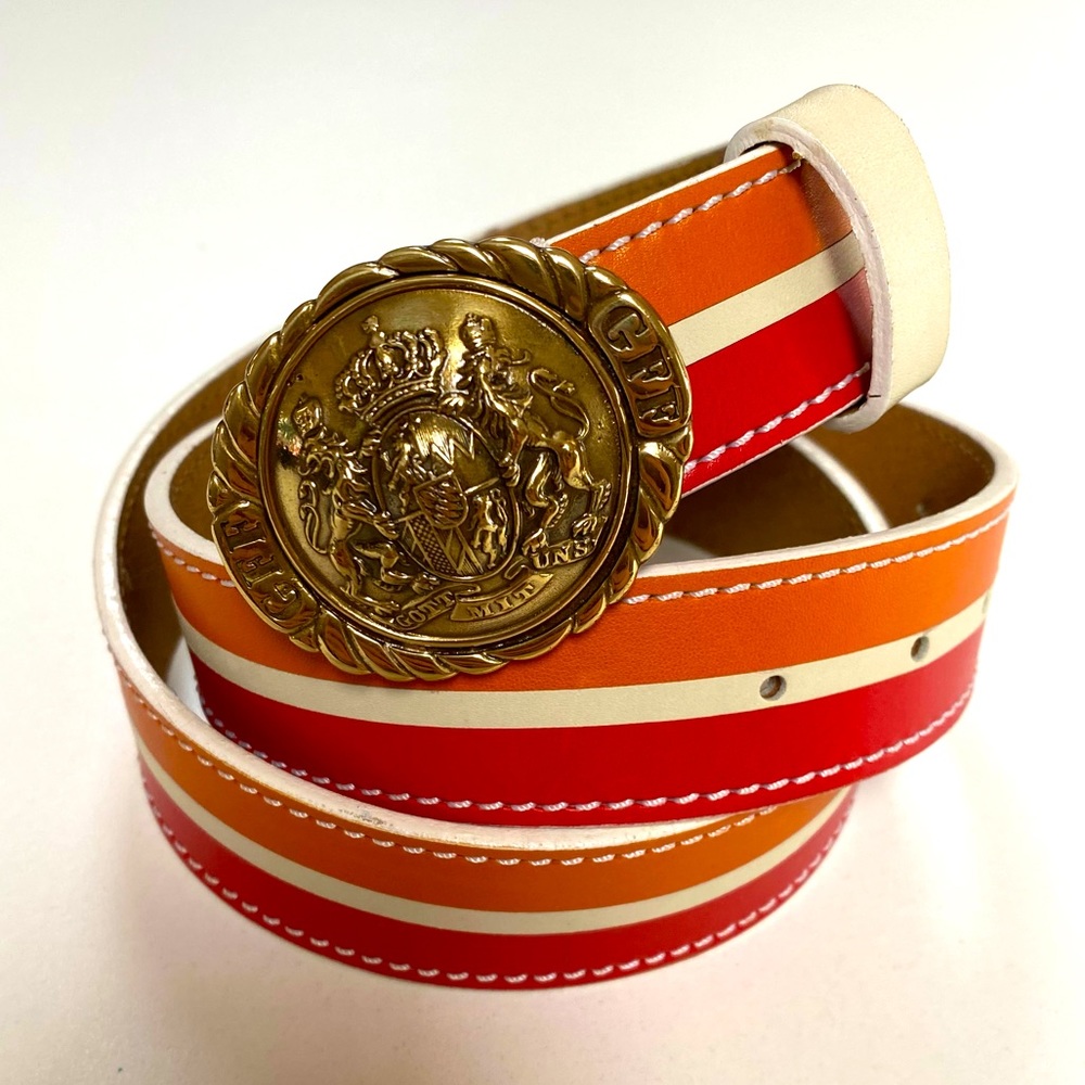 GIANFRANCO FERRE Vintage Belt, Gold Plated Buckle